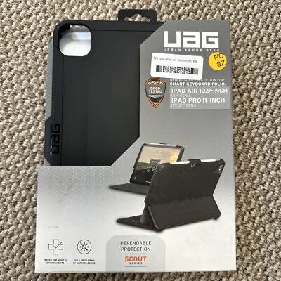 New iPad air 10.9 4th iPad Pro 11 Inch 2nd Gen UAG Smart Keyboard Folio Scout - Image 1 of 4