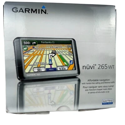 Garmin Nuvi 265 WT GPS Navigation System Wireless Tested Works - Image 1 of 4