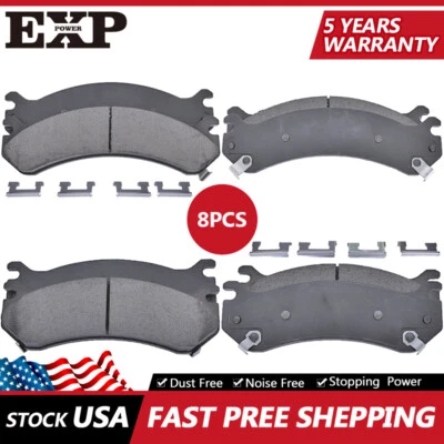 Pastillas de freno delanteras traseras de cerámica para Dodge Ram 1500 2006-2016 2017 2018 5 orejetas Foto 1 de 4