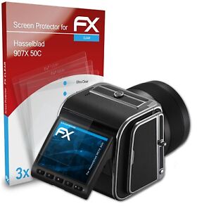 atFoliX 3x Screen Protection Film for Hasselblad 907X 50C Screen Protector clear