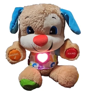 Fisher Price Smart Stages Musical Learning Lights Sounds Dog Plush (BOP4) - Picture 1 of 8