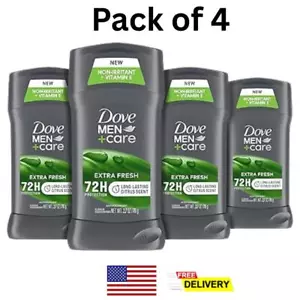 4x Deodorant Antiperspirant Spray Dove Men+care Stick Spice Fresh Pack Mens Cool - Picture 1 of 8