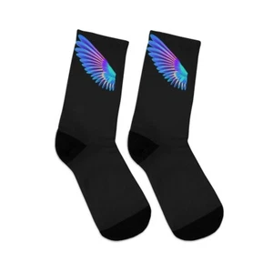 LQBTQIA Socks - Gay Pride Socks / Rainbow Wings Socks / Pride Parade Socks - Picture 1 of 9