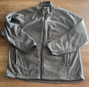 Avalanche Full Zip Mens Fleece Jacket Size Large Brown Outdoor Pre-owned 2XL - Picture 1 of 9