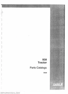 Case 930 Parts Manual - Picture 1 of 1