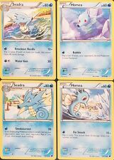 (4x) SEADRA KINGDRA HORSEA- Pokemon Card Collection Lot Set