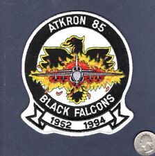 Original VA-85 Noir Falcons Decom 1994 Marine A-6 Intrus Escadron Patch