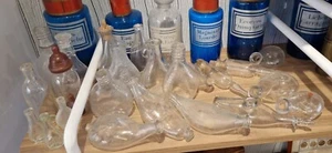 Collection of 21 Glass Bottles 19th Century - Picture 1 of 4