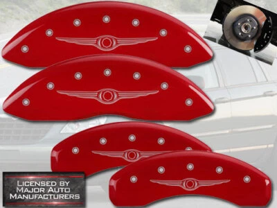 2005-2006 "Chrysler" Crossfire SRT6 Front Rear Red MGP Brake Disc Caliper Covers - Image 1 of 4