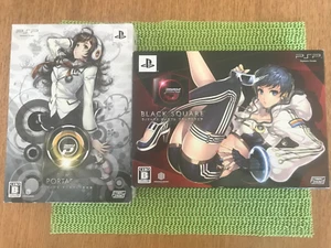 PSP DJ MAX PORTABLE 3 & BLACK SQUARE Limited Edition 2Games Japan import - Picture 1 of 23