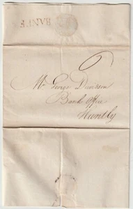 1794 BANFF PMK BANKING LETTER WILLIAM REID TO GEORGE DAVIDSON (BOFS) HUNTLY - Picture 1 of 2