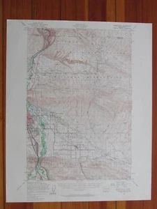 Yakima East Washington 1961 Original Vintage USGS Topo Map - Picture 1 of 1
