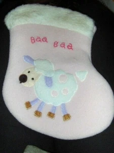NEU Babys erster Weihnachtsstrumpf mit Hängeetikett - Baa Baa - Bild 1 von 1
