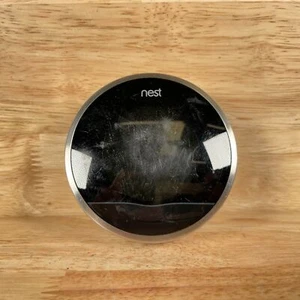 Nest 01A T100577 Silver 2st Generation Stainless Steel Wi-Fi Learning Thermostat - Picture 1 of 3