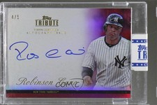2012 Topps Tribute Auto Red /5 Robinson Cano #TA-RC1 Auto