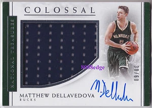 2016-17 NATIONAL TREASURES JUMBO PATCH AUTO:MATTHEW DELLAVEDOVA #30/60 AUTOGRAPH - Picture 1 of 1