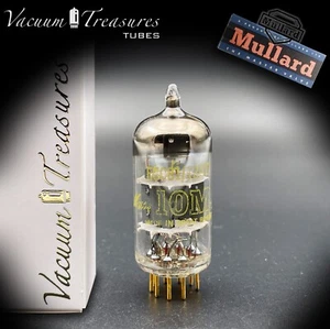 12AT7 ( ECC81 ) MULLARD NOS 10M Master Series Gold Pins MADE IN GT. BRITAIN - Foto 1 di 9