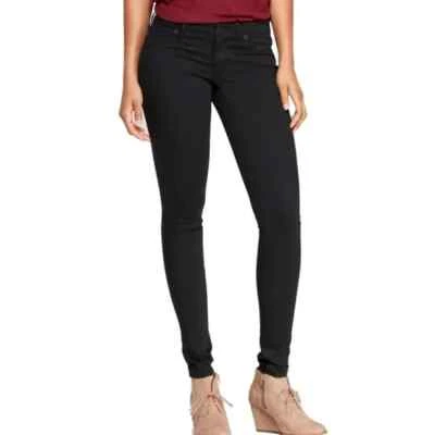 Женские джеггинсы с низкой талией с универсальной нитью размер 0 черные - Изображение 1 из 4