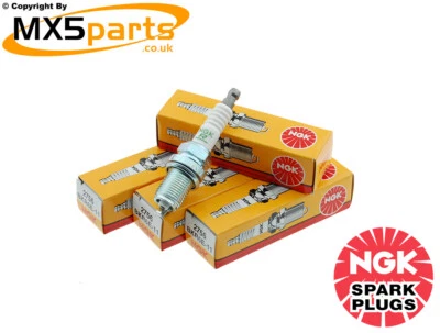 MX5 Spark Plugs x 4 NGK BKR6E-11 NGK2756 Mazda MX-5 Mk1 Mk2 1.6 & 1.8 1989>2005 - Image 1 of 4