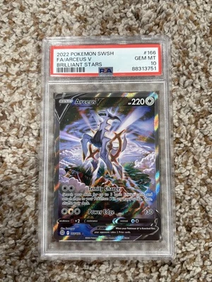 Pokémon TCG Arceus v Brilliant Stars Alternative Art Holo Card 166/172 PSA 10 🔥 - Image 1 of 2