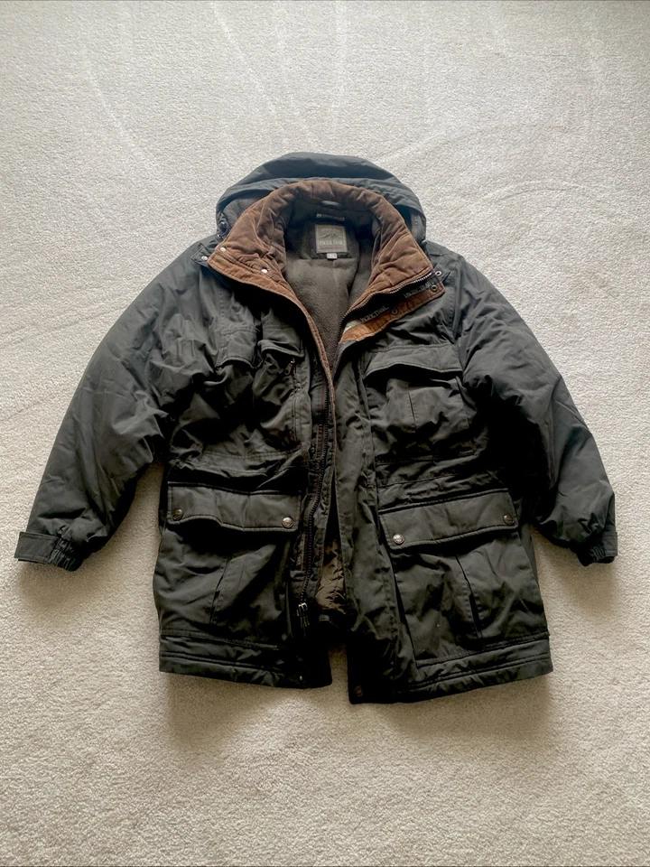 Casaco de inverno Pacific Trail masculino XL forrado, zíper completo, frente de encaixe - Imagem 1 de 4