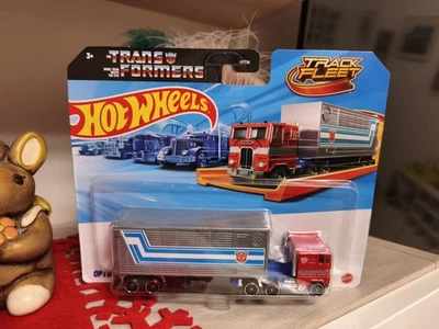 Camion Hotweels Track Fleet Transformers "Optimus Prime" Mattel Nuovo Hasbro  - Immagine 1 di 4