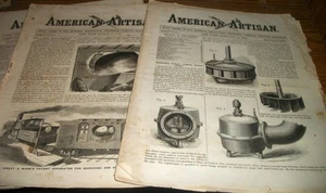 Lot of ~3~ 1869 American Artisan Weekly Journal Newspaper February/March - Picture 1 of 6