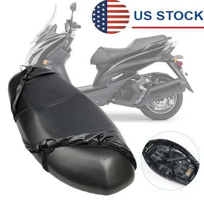 Capa de assento de motocicleta almofada preta tamanho GG para motocicletas scooters ciclomotores EUA - Imagem 1 de 4