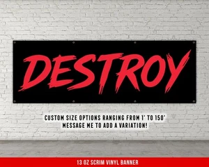 Powerlifting Motivations Gym Banner - Individuelles Fitness Wandbild - Bild 1 von 8