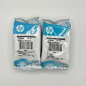 HP 67 Combo Pack – Black & Tri-Color Original Ink Cartridges - Photo 1/2