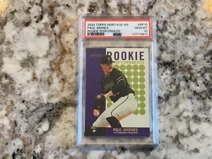 Paul Skenes PSA 10 GEM MT 2024 Topps Heritage High Number Rookie Performers RP15 - Imagen 1 de 3