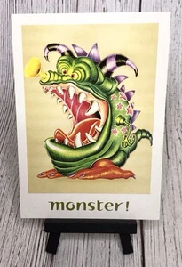 Monster Mascot Employment Job Website Advertisement Postcard - Picture 1 of 4