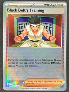 Pokémon Black Belt's Training Poke Ball Reverse 096/131 Prismatic Evolutions NM - Picture 1 of 2