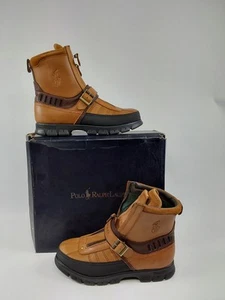 Polo by Ralph Lauren KILNWICK Leather Boot Zip/Buckle Men's Size 12D - Picture 1 of 9