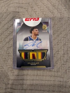 2024 Topps Three Jamal Murray Game Used Triple Relic Patch Auto /10 - Picture 1 of 2