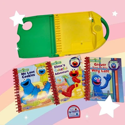 Sesame Street Story Reader 2.0 Electronic Reading System Three Books 1 Cartridge - Image 1 of 4