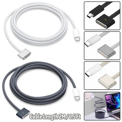 For Apple USB-C to MagSafe 3 Magnetic Charging Cable 2M 140W for MacBook Pro/Air - Image 1 of 4