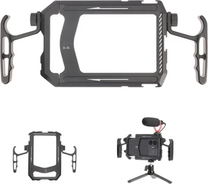Aluminum Universal Smartphone Cage Photo Video Stabilizer with Handles Rig fo... - Picture 1 of 9