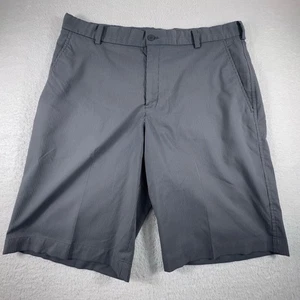Pantalones Cortos de Golf Nike Para Hombre 34 Rayas Gris Swoosh Rendimiento Informales Preppy - Imagen 1 de 7