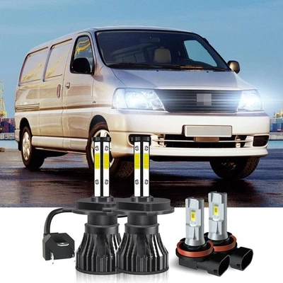 For Toyota Hiace 2006-2015 6000K White Combo LED Lamp + Fog Lights Bulb Kit - Image 1 of 4
