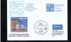 LUFTHANSA FFC MUNICH - DETROIT 2020 SPECIAL METER CORONA - Picture 1 of 2