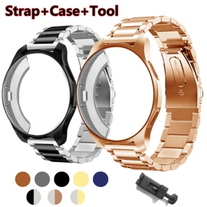 For Samsung Galaxy Watch 6 Classic 43/47mm Protector Stainless Steel Strap+Case - Picture 1 of 32