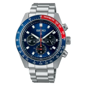 Seiko Prospex Speedtimer 41.4 MM Solar SS Blue Dial Watch SSC913P1 - Picture 1 of 1