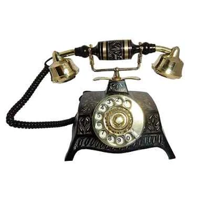 Antiguo Teléfono Náutico Sólido Hermoso Negro Victoriano Latón Cuadrante Giratorio De Colección - Imagen 1 de 4