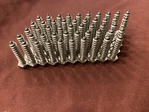 (50) Stainless Steel Lag Bolts 5/16 x 1-1/2 Heavy Duty Wood Screws Lags - Picture 1 of 4