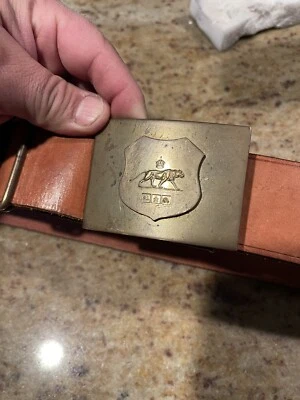 Cinturón y hebilla de latón raro de la colección Ralph Lauren ¡Muy antiguos! Italia. Foto 1 de 4