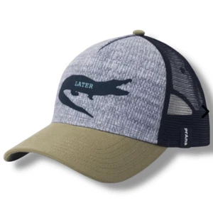 NWT prAna Journeyman Trucker Cargo Green Later Gator Hat - Picture 1 of 5