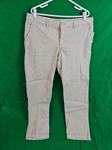Pantalones Style & Co Core Fashion para mujer talla 14 novio tiro medio pared de piedra beige - Imagen 1 de 15