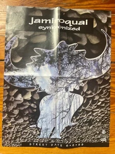 Jamiroquai Synkronized Original 1999 Promo Poster 17x22" All Music Marketing - Picture 1 of 6