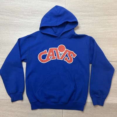 Cleveland Cavaliers Hoodie Mens S Blue Cavs NBA Retro Cavs Logo - Image 1 of 4